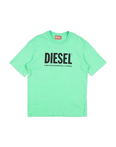 DIESEL T-shirt Light green 100% Cotton