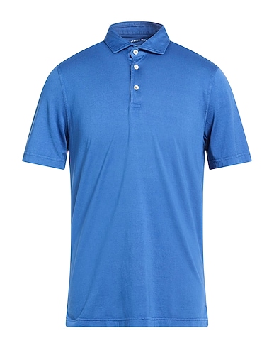 FEDELI Polo shirt Blue 100% Organic cotton