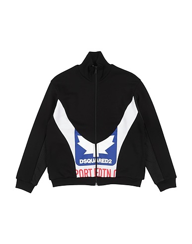 DSQUARED2 Sweatshirt Black 100% Cotton, Elastane, Polyester