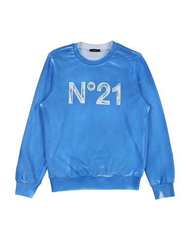 N°21 Sweatshirt Light blue 100% Cotton