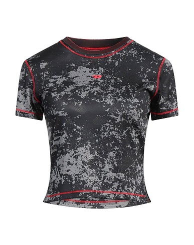 DIESEL Ｔシャツ ブラック ポリエステル 94% / ポリウレタン 6% / コットン