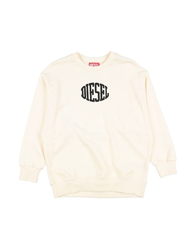 DIESEL Sweatshirt Cream 100% Cotton, Elastane