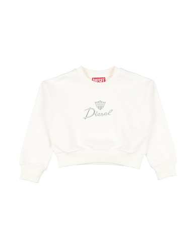 DIESEL Felpa Avorio 100% Cotone, Elastan