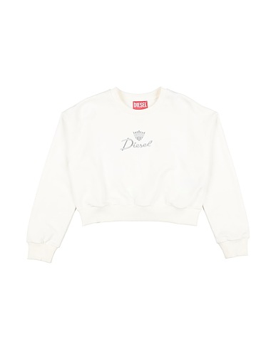 DIESEL Sweatshirt Ivory 100% Cotton, Elastane