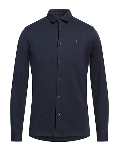 WALTBAY® Solid colour shirt Navy blue 100% Organic cotton
