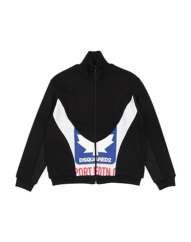 DSQUARED2 Sweatshirt Black 100% Cotton, Elastane, Polyester