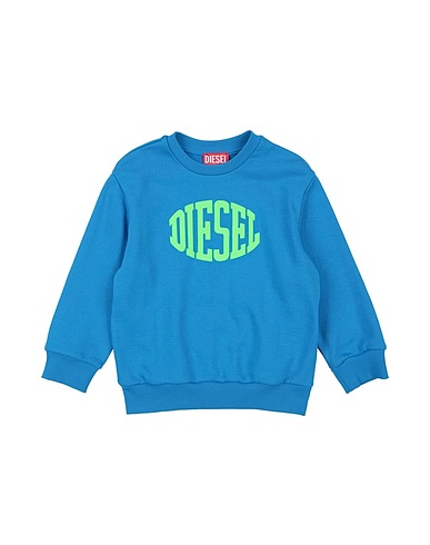 DIESEL Sweatshirt Light blue 100% Cotton, Elastane