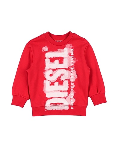 DIESEL Sweatshirt Red 100% Cotton, Elastane
