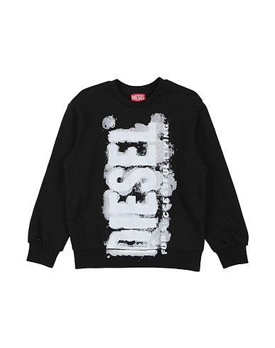 DIESEL Sweatshirt Schwarz 100% Baumwolle, Elastan
