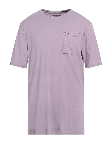 ONLY & SONS ベーシックTシャツ ライラック コットン 100%
