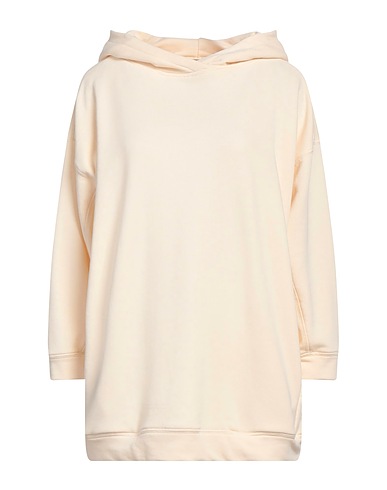 ALESSIA SANTI Hooded track jacket  Ivory 56% Polyester, 44% Cotton