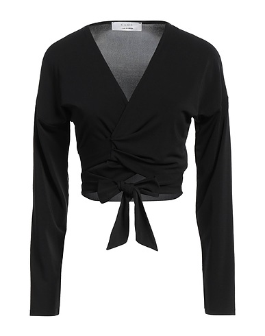 KAOS Top Black 75% Acetate, 18% Polyamide, 7% Elastane