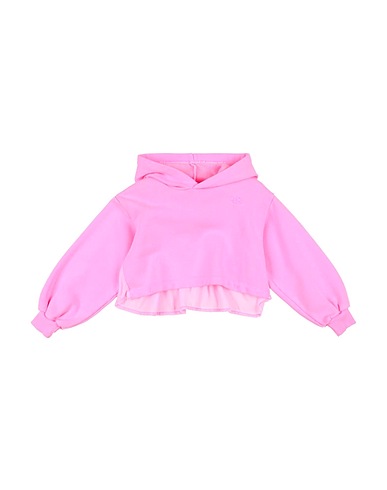 DIESEL Hooded track jacket  Fuchsia 100% Cotton, Elastane, Viscose