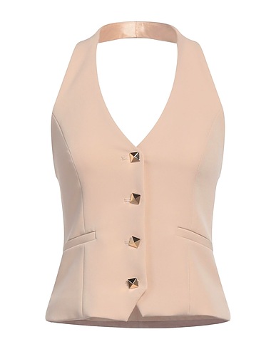 NO SECRETS Waistcoat Sand 95% Polyester, 5% Elastane