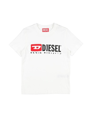DIESEL T-shirt Cream 100% Cotton