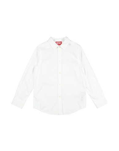 DIESEL Solid colour shirt White 100% Cotton