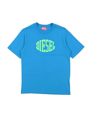 DIESEL Ｔシャツ アジュールブルー コットン 100%