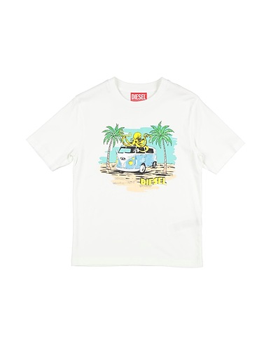 DIESEL T-shirt White 100% Cotton