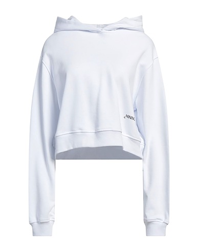 HINNOMINATE Hooded track jacket  White 100% Cotton, Elastane