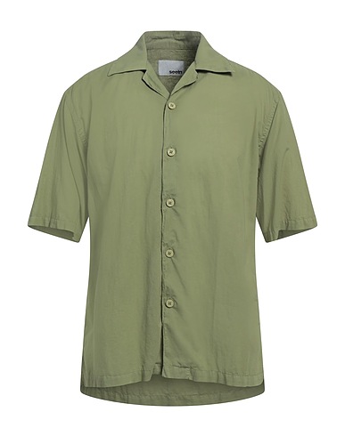 SEEIN Solid color shirt Sage green 100% Cotton