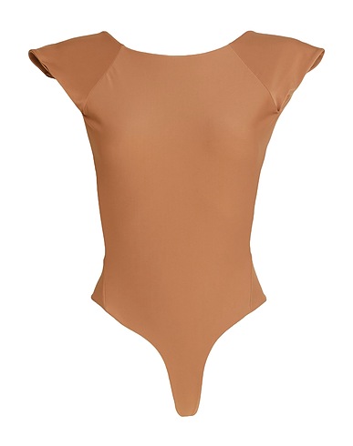 CHÉRI トップス キャメル ナイロン 83% / ポリウレタン 17%