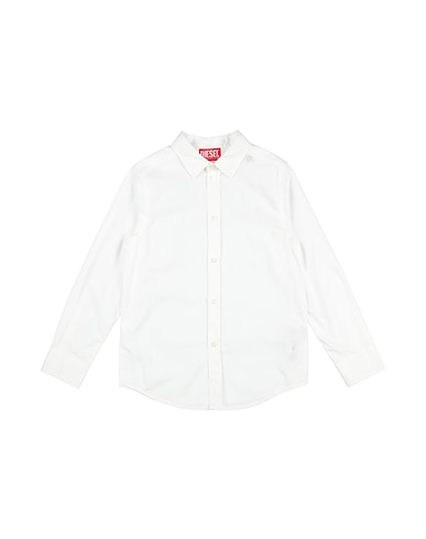 DIESEL Camicia tinta unita Bianco 100% Cotone