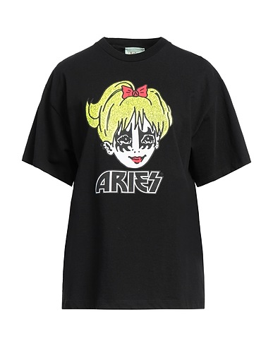 ARIES T-shirt Black 100% Cotton