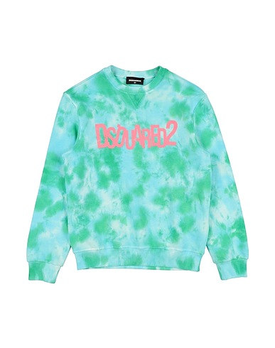 DSQUARED2 Felpa Turchese 100% Cotone