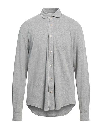 ELEVENTY Solid color shirt Grey 100% Cotton