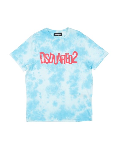 DSQUARED2 T-shirt Celeste 100% Cotone