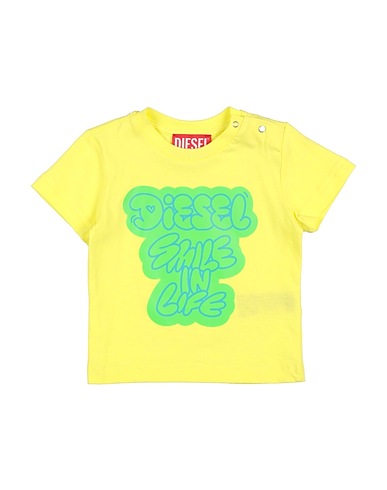 DIESEL T-shirt Yellow 100% Cotton