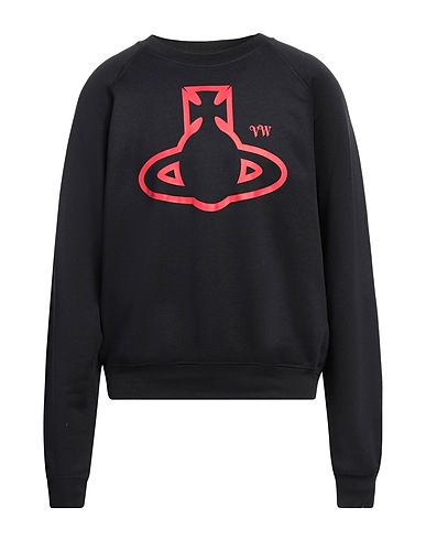VIVIENNE WESTWOOD Sweatshirt Black 60% Organic cotton, 40% Recycled polyester