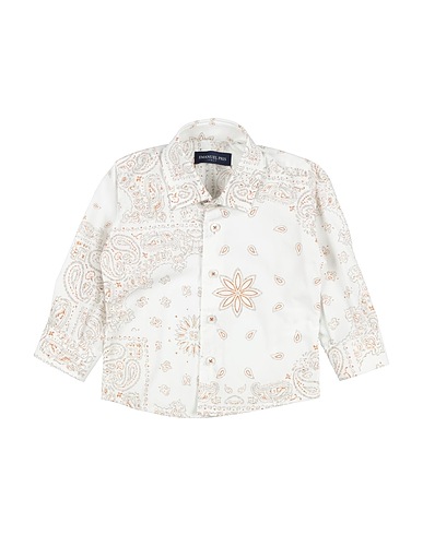 EMANUEL PRIS Patterned shirt White 100% Cotton