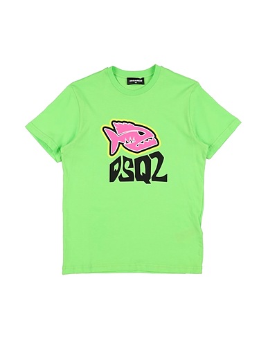 DSQUARED2 T-shirt Light green 100% Cotton