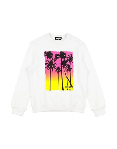 DSQUARED2 Sweatshirt Weiß 100% Baumwolle