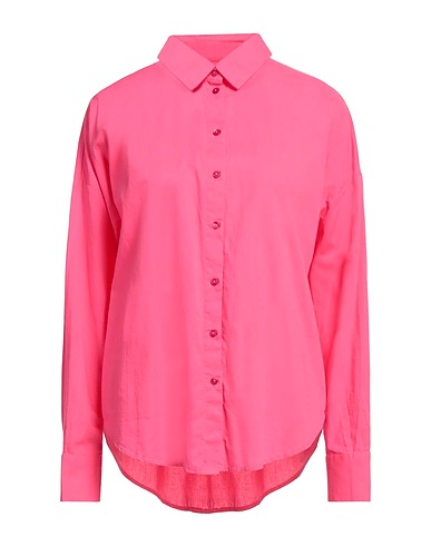 PIECES Solid colour shirts & blouses Fuchsia 100% Cotton