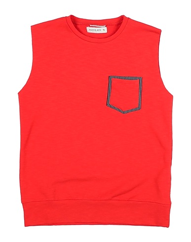 MANUEL RITZ T-shirt Red 94% Cotton, 6% Elastane