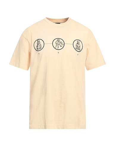 HUF T-shirt Pastel yellow 100% Cotton