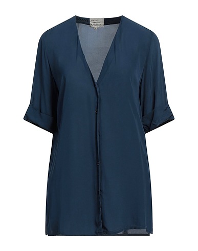 ALESSIA SANTI Solid color shirts & blouses Navy 100% Viscose