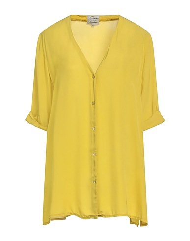 ALESSIA SANTI Camicie e bluse tinta unita Giallo 100% Viscosa