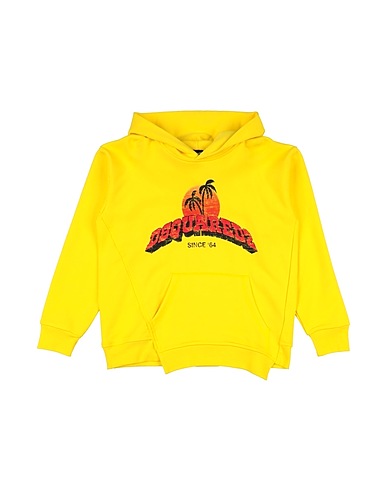 DSQUARED2 Hooded sweatshirt Yellow 100% Cotton