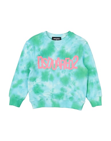 DSQUARED2 Felpa Turchese 100% Cotone
