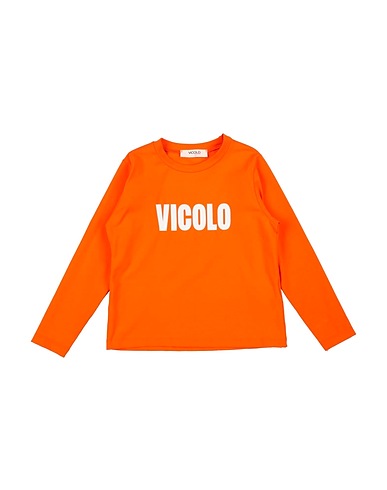 VICOLO T-shirt GIRL Orange 93% Cotton, 7% Elastane