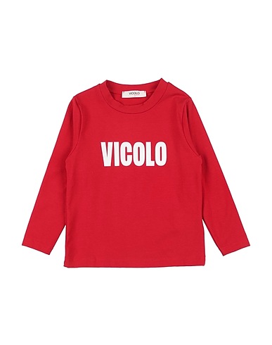 VICOLO T-shirt GIRL Rosso 93% Cotone, 7% Elastan