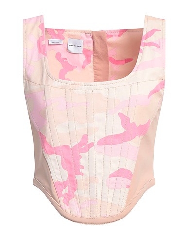 PINKO Top DENIM Rosa chiaro 100% Cotone