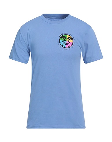 OBEY T-shirt Blu chiaro 100% Cotone