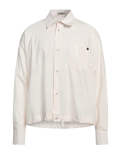 A PAPER KID Solid colour shirt Ivory 100% Cotton