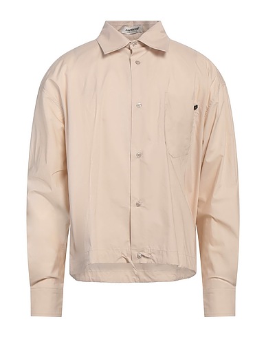 A PAPER KID Solid colour shirt Cream 100% Cotton