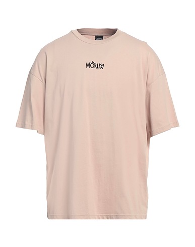 WORLDY Basic T-shirt Light brown 100% Cotton