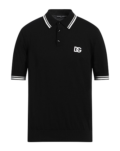 DOLCE&GABBANA Jumper Black 99% Cotton, 1% Elastane